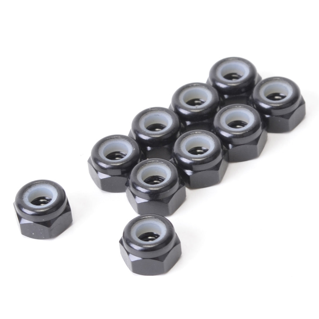 M3 Nyloc Nuts - Alloy Black