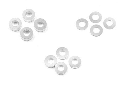 Alu Spacer Set (12pcs) Silver / 0.5mm, 1.5mm, 2.5mm