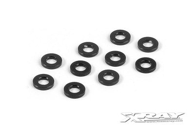 Alu Spacers - M3x6 (10pcs) Black / 1.0mm