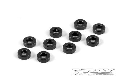 Alu Spacers - M3x6 (10pcs) Black / 2.0mm