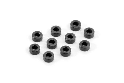 Alu Spacers - M3x6 (10pcs) Black / 3.0mm