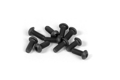 M2.5 Button Screws - Carbon Steel (10pcs) Carbon Steel / 6mm