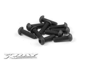 M2.5 Button Screws - Carbon Steel (10pcs) Carbon Steel / 8mm