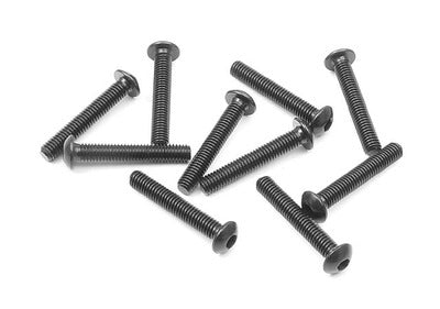 M3 Button Screws - Carbon Steel (10pcs) Carbon Steel / 18mm