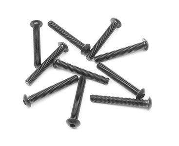 M3 Button Screws - Carbon Steel (10pcs) Carbon Steel / 22mm