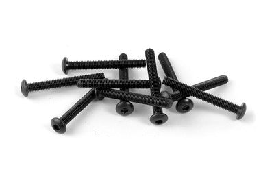 M3 Button Screws - Carbon Steel (10pcs) Carbon Steel / 25mm