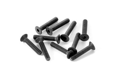 M3 Csk Screws - Carbon Steel (10pcs) Carbon Steel / 16mm