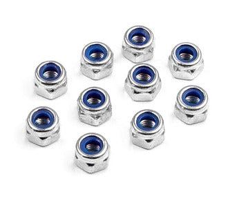 M3 Nyloc Nuts - Steel (10pcs)