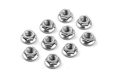 M4 Serated Nuts - Steel (10pcs)