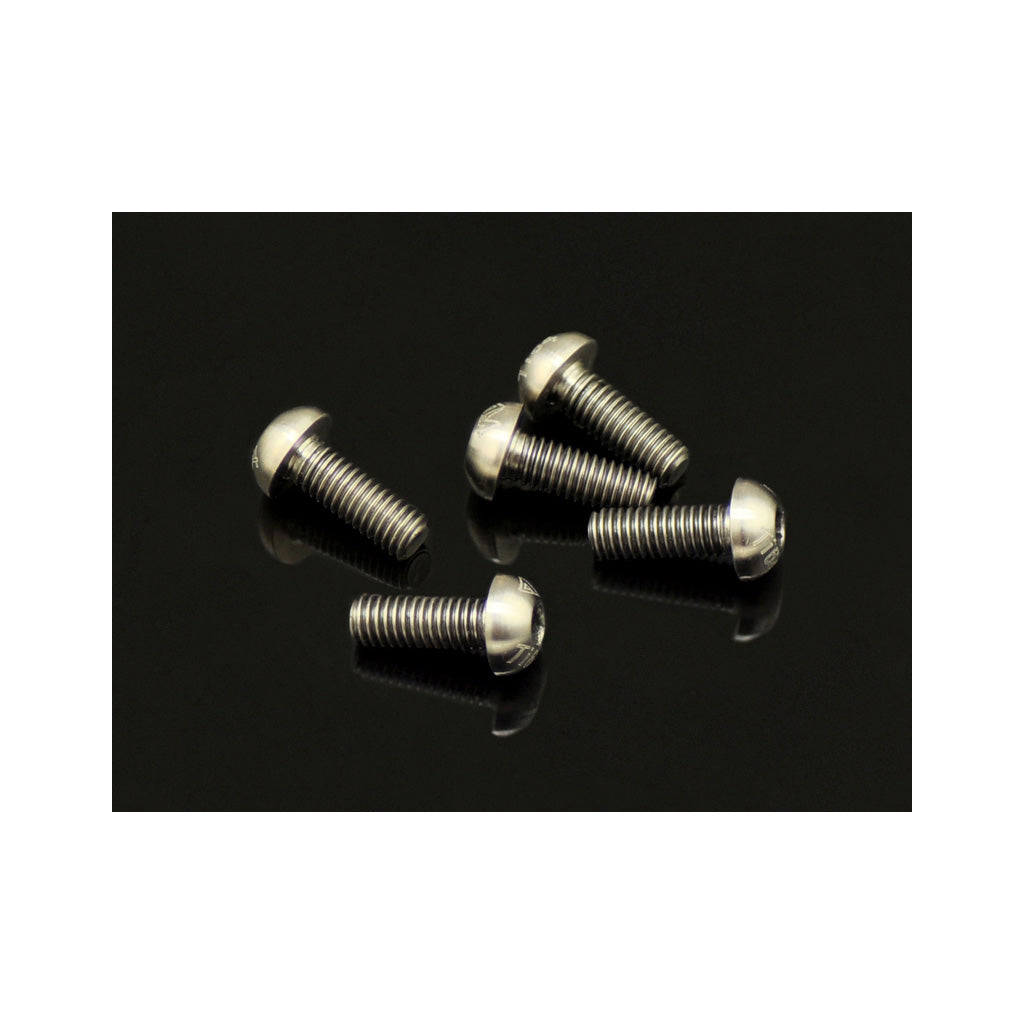 M3 Button Screws - Titanium (5pk) 8mm