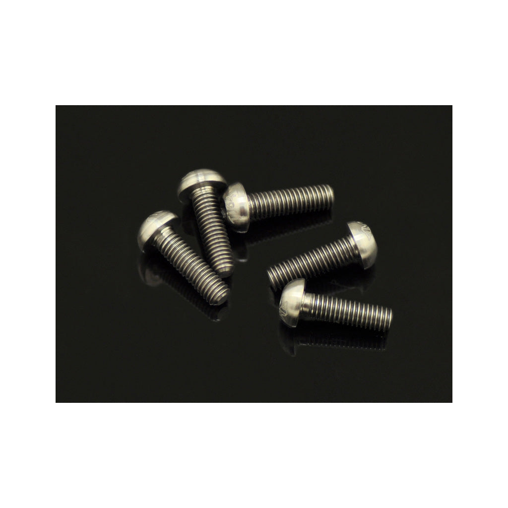 M3 Button Screws - Titanium (5pk) 10mm