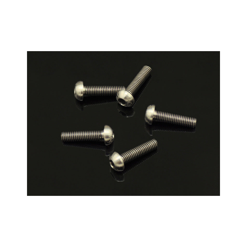 M3 Button Screws - Titanium (5pk) 12mm