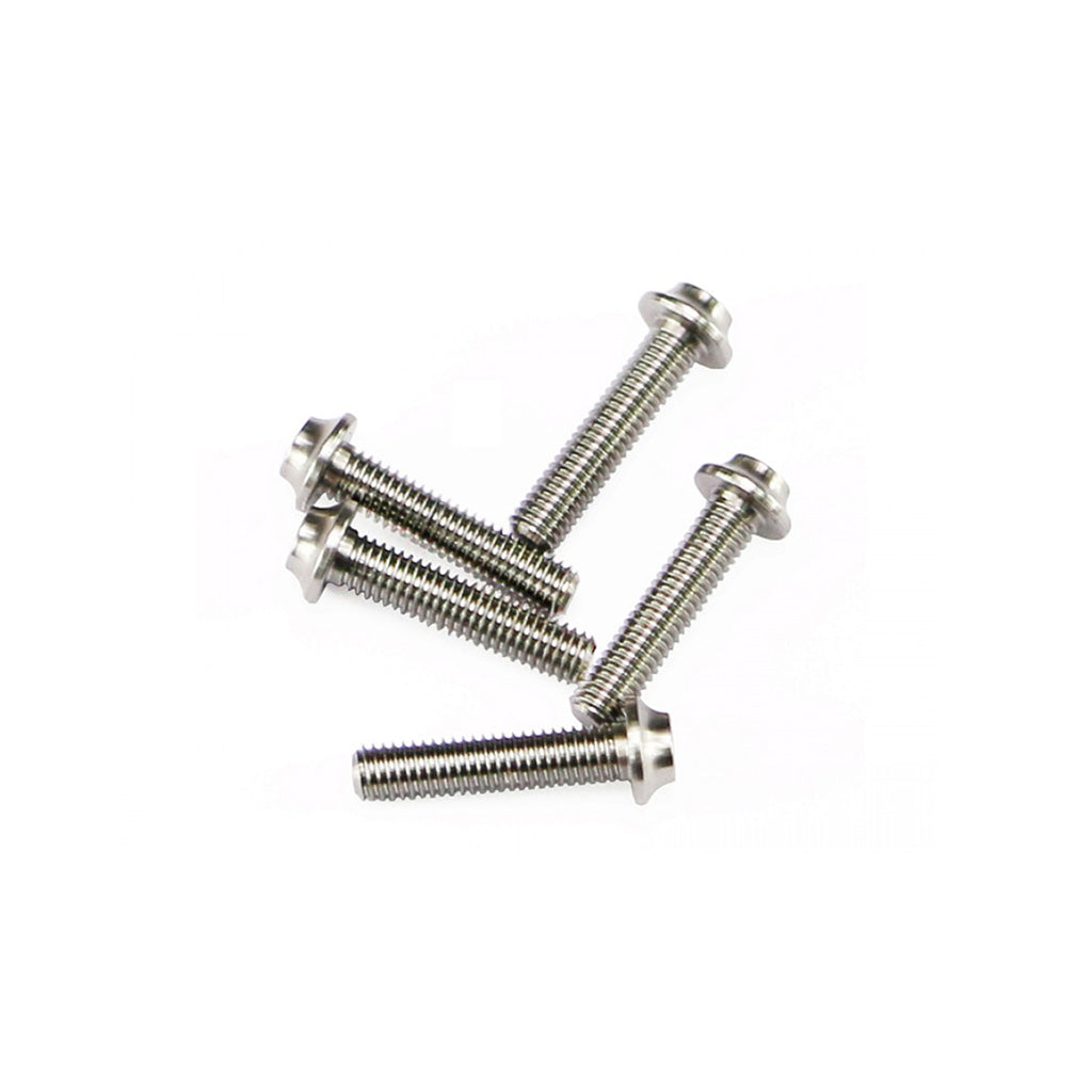 M3 Button Screws - Titanium (5pk) 14mm