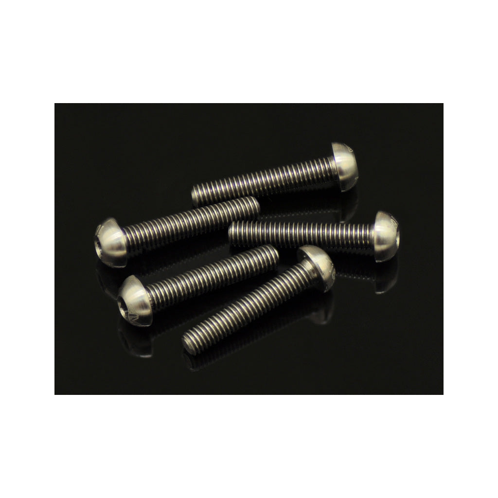 M3 Button Screws - Titanium (5pk) 16mm