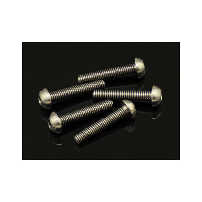 M3 Button Screws - Titanium (5pk) 16mm