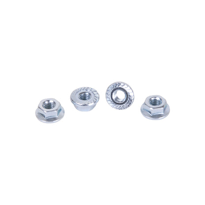 M4 Serated Nuts - Steel (4pk) Silver