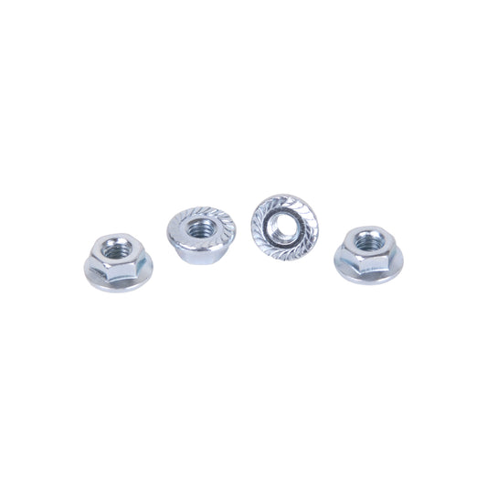 M4 Serated Nuts - Steel (4pk) Silver