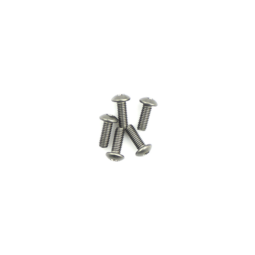 M3 Button Screws - Titanium (5pk) 8mm