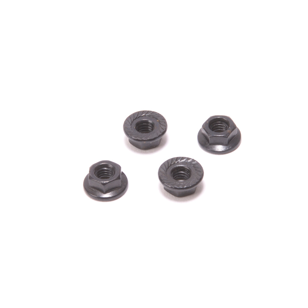 M4 Serated Nuts - Steel (4pk) Black