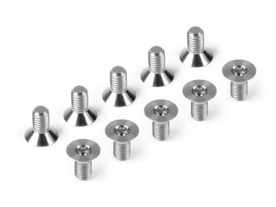 M3 Csk Screws - Titanium(10pcs) Titanium / 6mm
