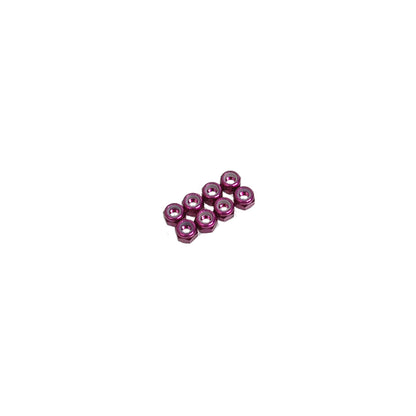 M3 Nyloc Nuts - Alloy Purple