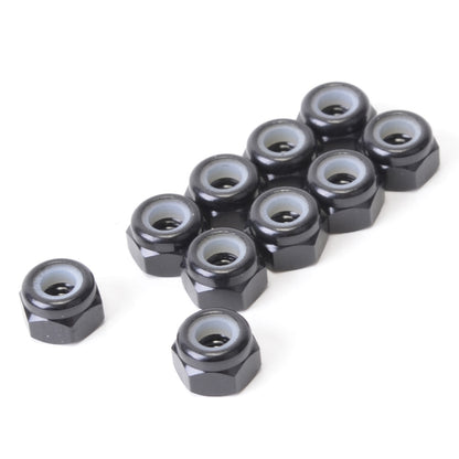 M3 Nyloc Nuts - Alloy Black
