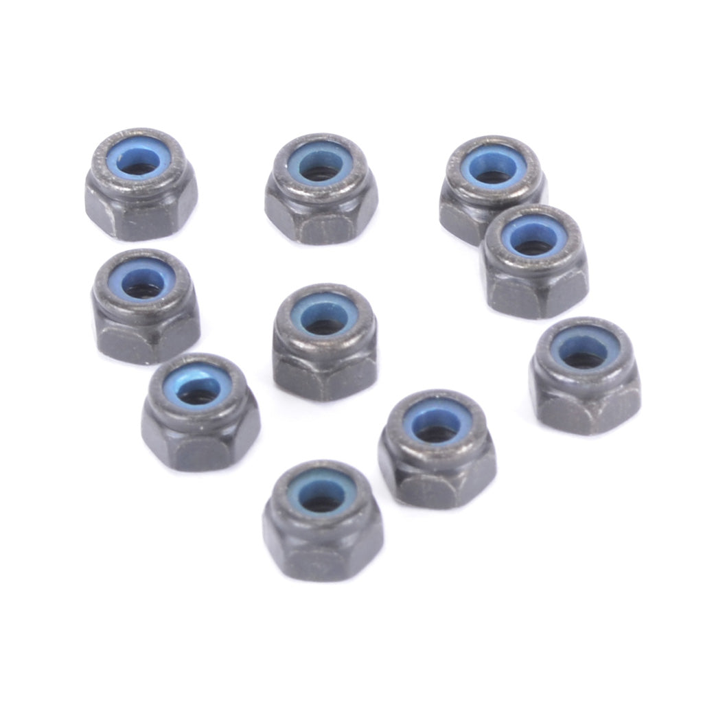 M3 Nyloc Nuts - Steel (10pk) Black