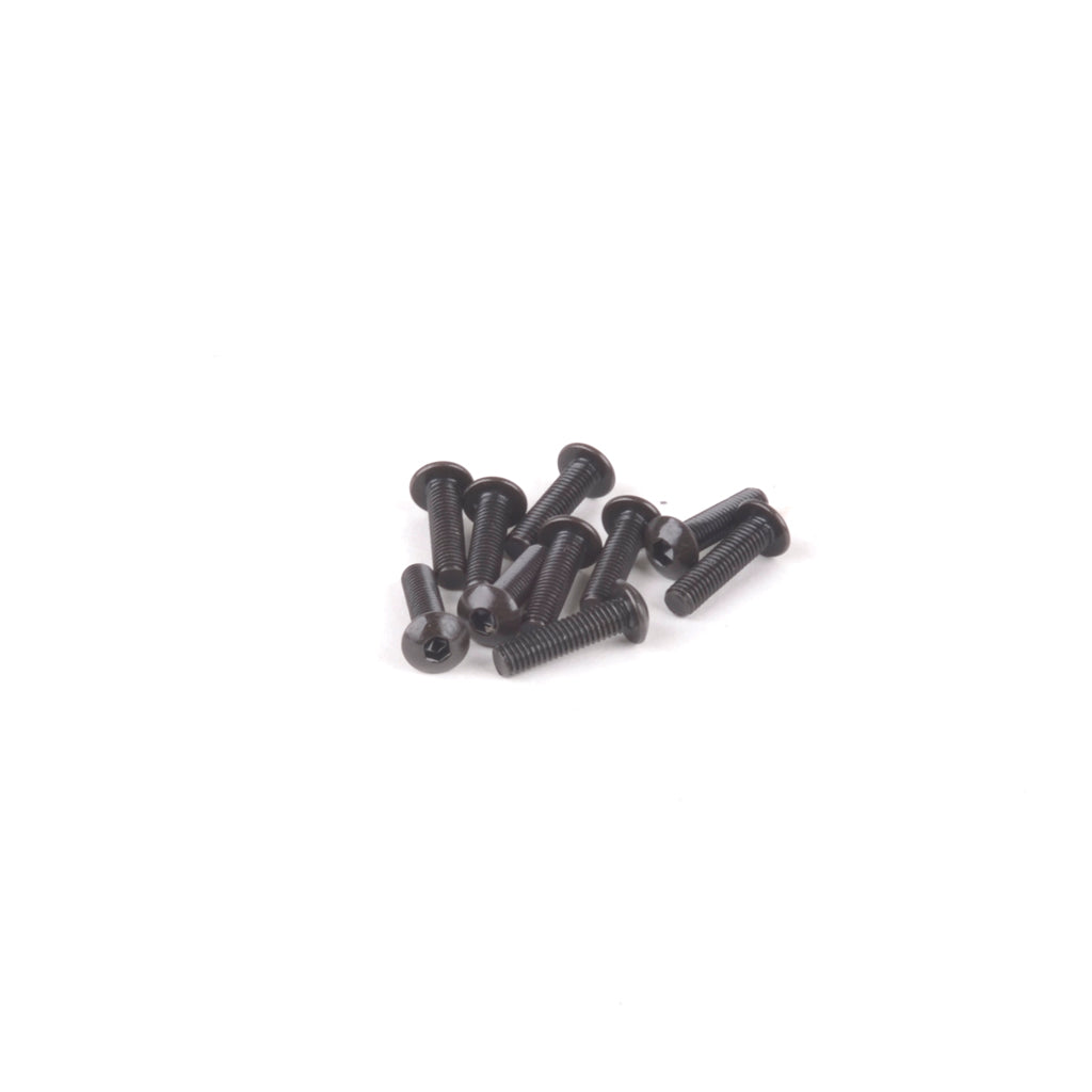M3 Button Screws - Carbon Steel (10pk) 12mm