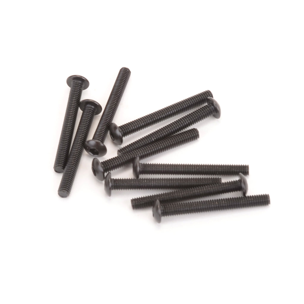 M3 Button Screws - Carbon Steel (10pk) 25mm