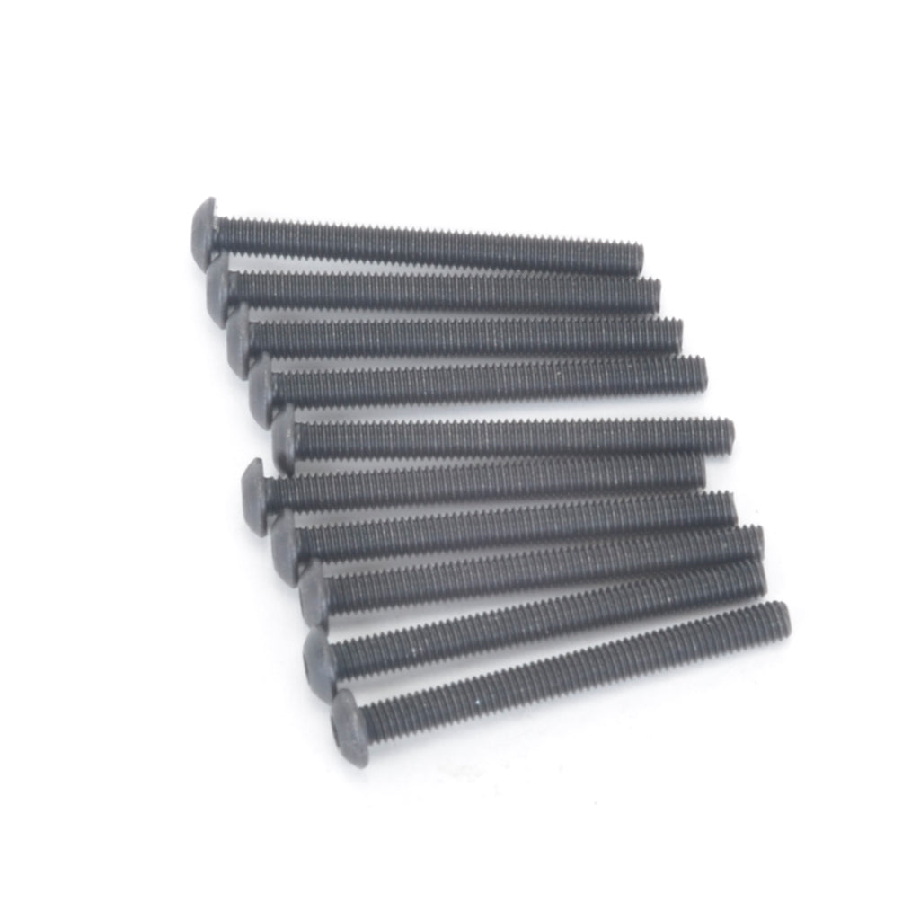 M3 Button Screws - Carbon Steel (10pk) 30mm