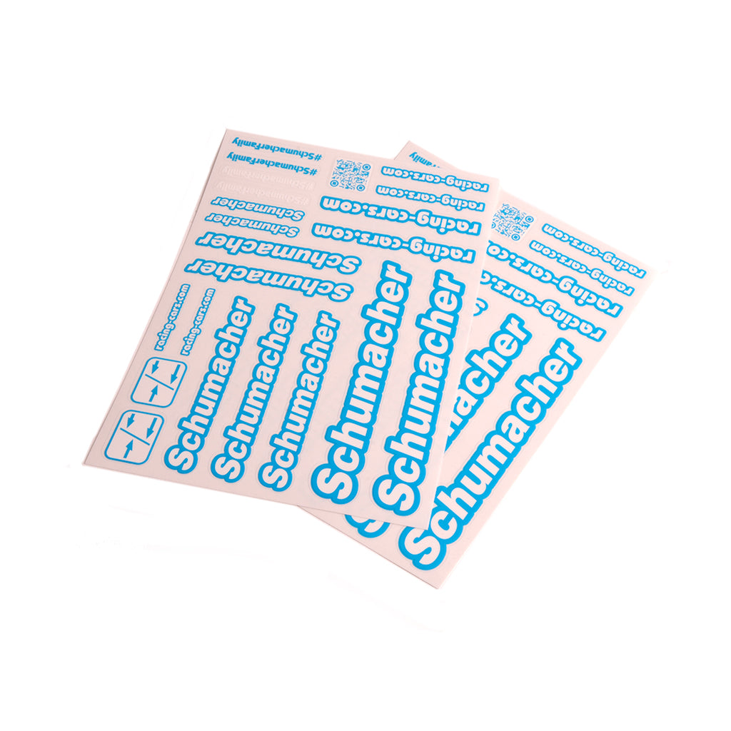 Schumacher Decal Sheet (2pcs) Neon Blue