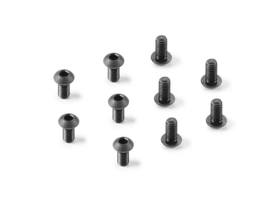 M2.5 Button Screws - Carbon Steel (10pcs) Carbon Steel / 5mm